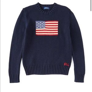 Iconic Ralph Lauren American Flag Hoodie Swearer